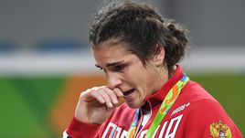 Слеза Натальи ВОРОБЬЕВОЙ после проигрыша в Рио.