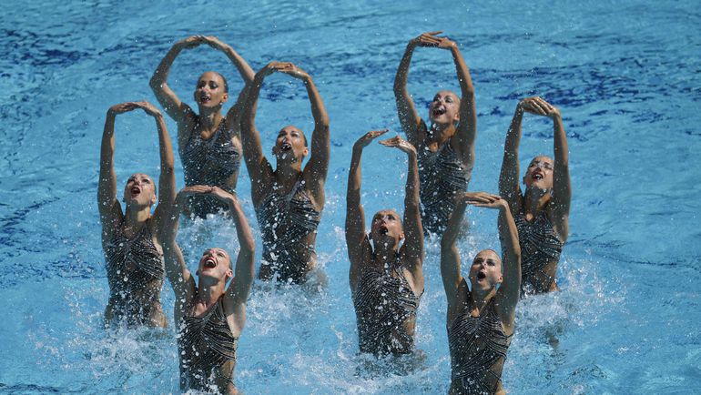 Сборная России по синхронному плаванию. Фото AFP Сборная России по синхронному плаванию. Фото AFP