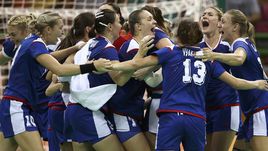 Сегодня. Рио-де-Жанейро. Франция - Россия - 19:22. Наши - золотые!