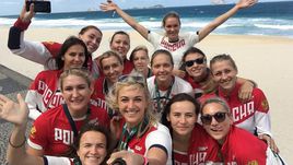 Женская сборная России по гандболу.