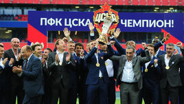 Сегодня. Арена ЦСКА. Награждение армейцев золотыми медалями чемпионата России.