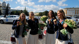 Вчера. Москва. Влада ЧИГИРЕВА, Александра ПАЦКЕВИЧ, Гелена ТОПИЛИНА и Алла ШИШКИНА.