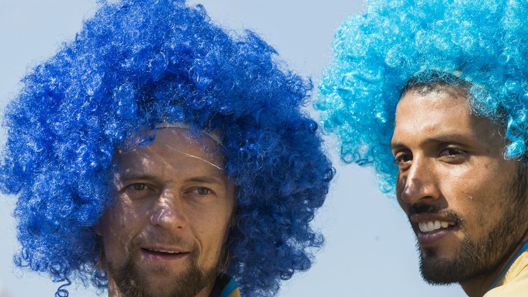 2015 год. Анатолий ТИМОЩУК и Эсекиэль ГАРАЙ на чемпионском параде. 2015 год. Анатолий ТИМОЩУК и Эсекиэль ГАРАЙ на чемпионском параде.