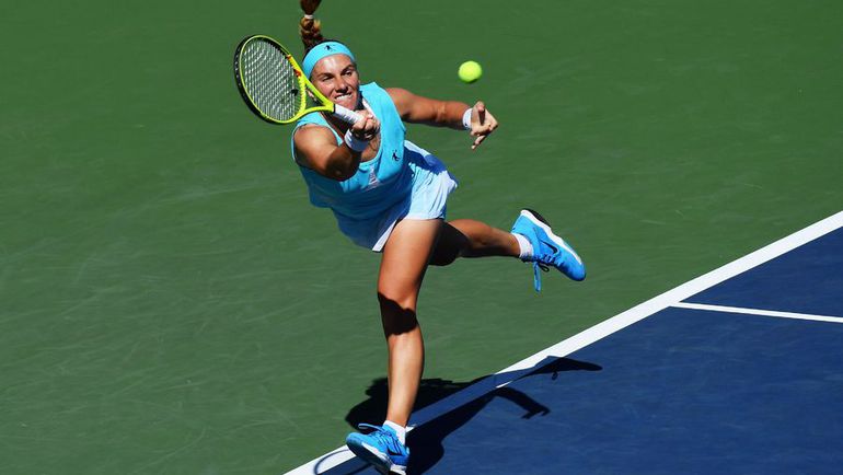 Понедельник. Нью-Йорк. Светлана КУЗНЕЦОВА в матче с Франческой СКЬЯВОНЕ. Фото AFP Понедельник. Нью-Йорк. Светлана КУЗНЕЦОВА в матче с Франческой СКЬЯВОНЕ. Фото AFP