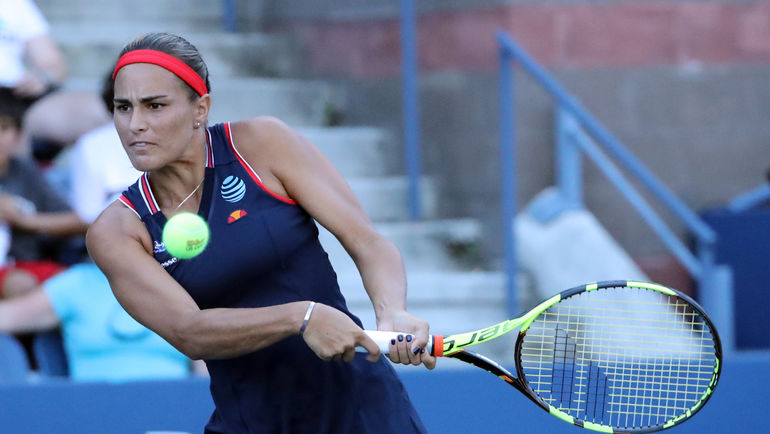 Понедельник. Нью-Йорк. Моника ПУИГ в матче с Чжэн Сайсай. Фото USA Today Понедельник. Нью-Йорк. Моника ПУИГ в матче с Чжэн Сайсай. Фото USA Today