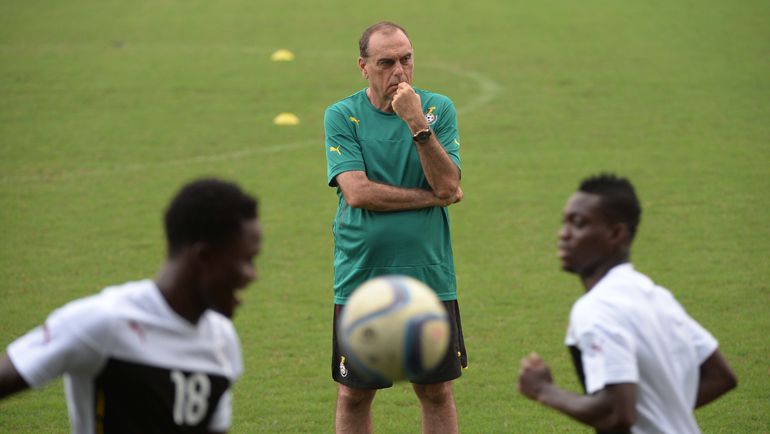 Тренировка сборной Ганы. Фото AFP Тренировка сборной Ганы. Фото AFP