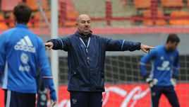 Сегодня. Москва. Черкизово. Тренировка сборной России. Станислав ЧЕРЧЕСОВ.