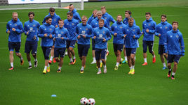 Вчера. Москва. Черкизово. Последняя тренировка сборной России перед встречей с Ганой.