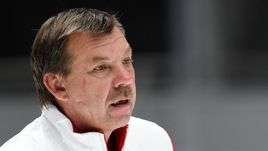 Сегодня. Санкт-Петербург. Олег ЗНАРОК на тренировке сборной России.