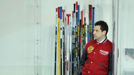 Роман РОТЕНБЕРГ на тренировке сборной России.