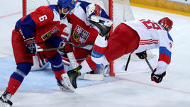 Сегодня. Прага. Чехия - Россия - 2:1 Б. В атаке Евгений КУЗНЕЦОВ.