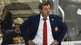 Среда. Питтсбург. Канада - Россия - 3:2 ОТ. Главный тренер сборной России Олег ЗНАРОК.