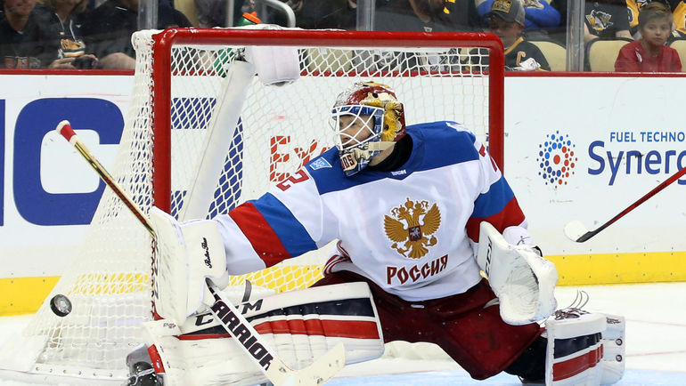 Среда. Питтсбург. Канада - Россия - 3:2 ОТ. Сергей БОБРОВСКИЙ. Фото AFP Среда. Питтсбург. Канада - Россия - 3:2 ОТ. Сергей БОБРОВСКИЙ. Фото AFP
