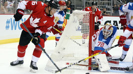 Среда. Питтсбург. Канада - Россия - 3:2 ОТ. В атаке Джонатан ТЭЙВЗ.