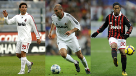 РОНАЛДО, Зинедин ЗИДАН и РОНАЛДИНЬЮ.