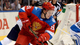 Четверг. Торонто. Россия - Финляндия - 3:0. Нападающий сборной России Владимир ТАРАСЕНКО.