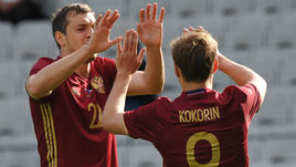 Нападающий Артем ДЗЮБА и Александр КОКОРИН.