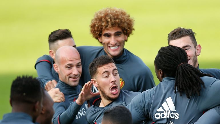 Игроки сборной Бельгии. Фото AFP Игроки сборной Бельгии. Фото AFP