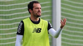 Сегодня. Краснодар. Маркос УРЕНЬЯ на тренировке сборной Коста-Рики.