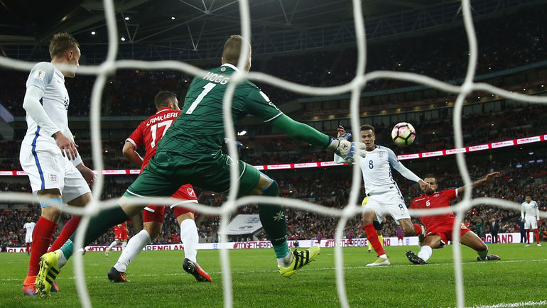 Вчера. Лондон. Англия - Мальта - 2:0. Гол Делли АЛЛИ. Фото REUTERS Вчера. Лондон. Англия - Мальта - 2:0. Гол Делли АЛЛИ. Фото REUTERS