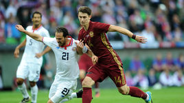 Воскресенье. Краснодар. Россия - Коста-Рика - 3:4. Илья КУТЕПОВ (№ 14) против Маркоса УРЕНЬИ.