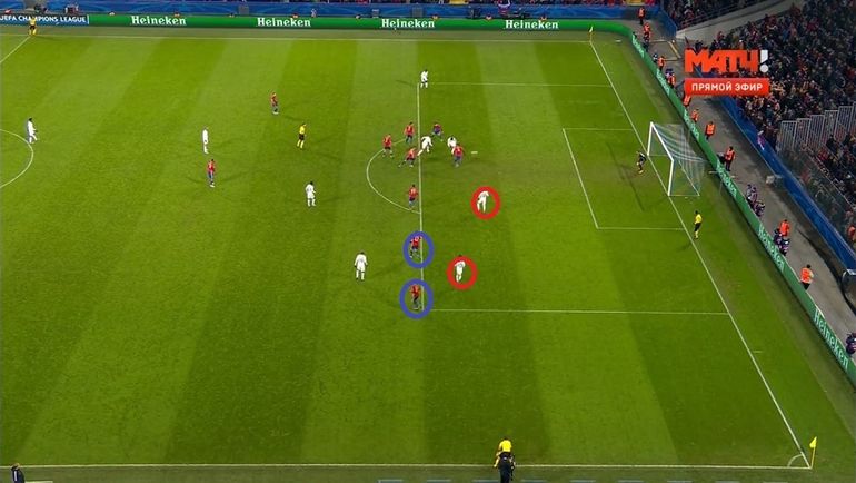 После удара Каррильо Акинфеев отразит мяч влево от себя, где никто не помешает добить Бернарду Силве. После удара Каррильо Акинфеев отразит мяч влево от себя, где никто не помешает добить Бернарду Силве.