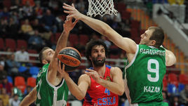 Сегодня. Москва. ЦСКА - УНИКС - 98:80. Самый результативный игрок в составе ЦСКА - Милош ТЕОДОСИЧ (№ 4).