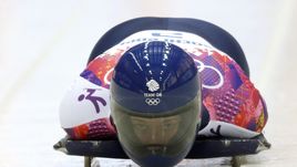 Элизабет ЯРНОЛЬД на олимпийской трассе Сочи.