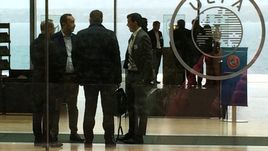 Сегодня. Ньон. Роман ЕРЕМЕНКО (справа) и Марко ТРАБУККИ (второй слева).