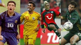 Диего МАРАДОНА, Адриан МУТУ, Абел ШАВЬЕР и Александр РЫБКА.