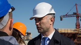 24 апреля 2014 года. Санкт-Петербург. Стройка стадиона на Крестовском острове. Марат ОГАНЕСЯН.