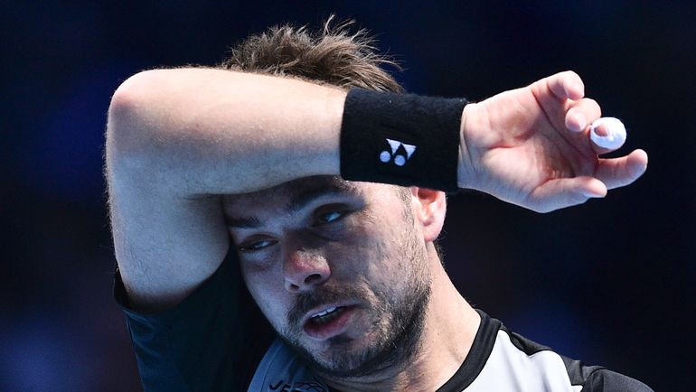 Стэн ВАВРИНКА не смог выйти в полуфинал итогового турнира года. Фото AFP Стэн ВАВРИНКА не смог выйти в полуфинал итогового турнира года. Фото AFP