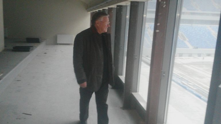 Геннадий ОРЛОВ на строящемся стадионе в Санкт-Петербурге. Фото Сергей ЦИММЕРМАН Геннадий ОРЛОВ на строящемся стадионе в Санкт-Петербурге. Фото Сергей ЦИММЕРМАН