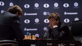 Сегодня. Нью-Йорк. Сергей КАРЯКИН и Магнус КАРЛСЕН.