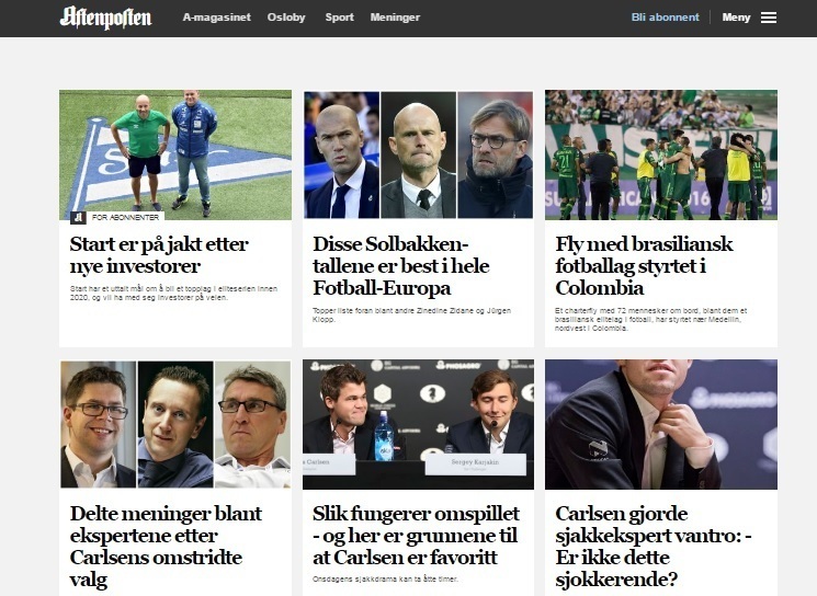 Норвежское издание Aftenposten - пристальное внимание шахматам во время старта биатлонного сезона. Норвежское издание Aftenposten - пристальное внимание шахматам во время старта биатлонного сезона.