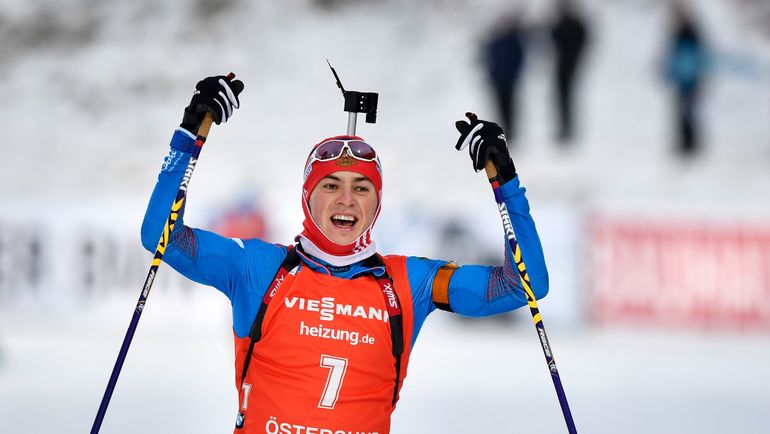 Победный финиш Антона БАБИКОВА. Фото AFP Победный финиш Антона БАБИКОВА. Фото AFP