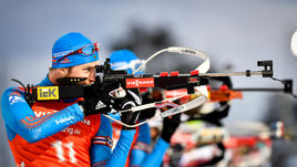 Сегодня. Эстерсунд. Максим ЦВЕТКОВ на стрельбище.