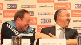 Леонид СЛУЦКИЙ и Валерий ГАЗЗАЕВ.