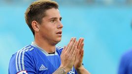 Нападающий Павел СОЛОМАТИН.