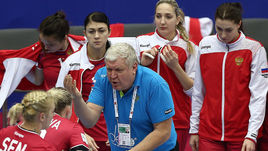 Сегодня. Хельсинборг. Венгрия – Россия – 26:26. Наставник россиянок Евгений ТРЕФИЛОВ.