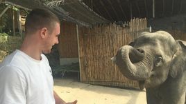 Александр СЕЛИХОВ и слон.