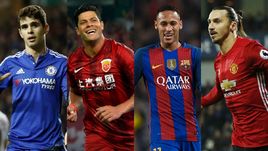 ОСКАР, ХАЛК, НЕЙМАР, Златан ИБРАГИМОВИЧ.