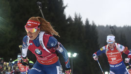 Нове-Место. Женский масс-старт.