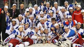 5 января 2011 года. Баффало. Канада - Россия - 3:5. Молодежная сборная России празднует победу на чемпионате мира.