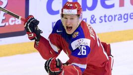 4 января. Хельсинки. Россия - США - 2:1. Егор КОРШКОВ - автор победной шайбы в полуфинале серебряного для россиян МЧМ-2016.