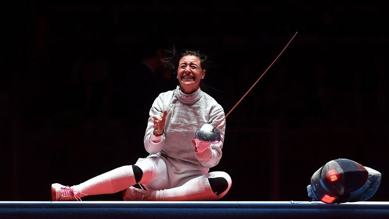 8 августа. Рио-де-Жанейро. Ликование Яны ЕГОРЯН: только что она стала олимпийской чемпионкой. Фото AFP 8 августа. Рио-де-Жанейро. Ликование Яны ЕГОРЯН: только что она стала олимпийской чемпионкой. Фото AFP