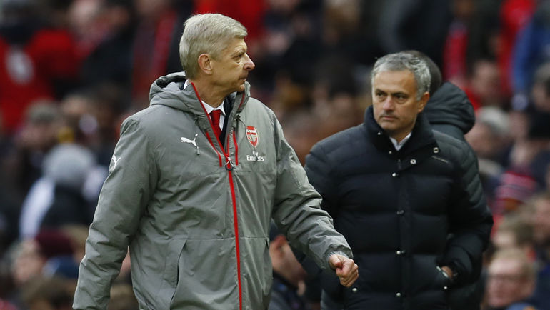 Арсен ВЕНГЕР (слева) и Жозе МОУРИНЬЮ. Фото REUTERS Арсен ВЕНГЕР (слева) и Жозе МОУРИНЬЮ. Фото REUTERS