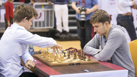 Сегодня. Доха. Магнус КАРЛСЕН и Сергей КАРЯКИН.