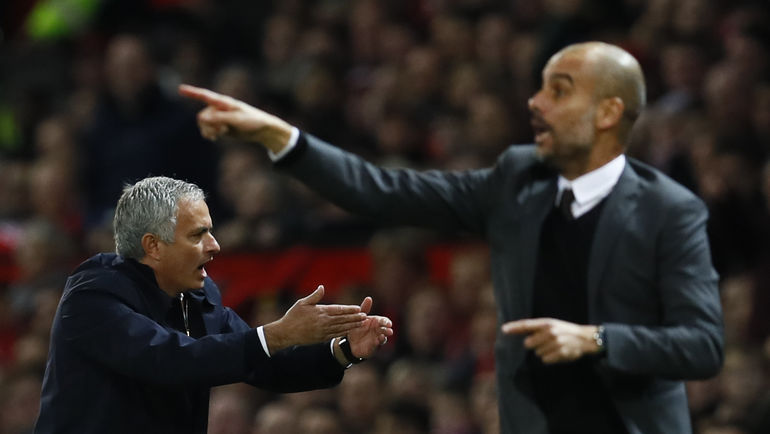 Жозе МОУРИНЬЮ (слева) и Хосеп ГВАРДЬОЛА. Фото REUTERS Жозе МОУРИНЬЮ (слева) и Хосеп ГВАРДЬОЛА. Фото REUTERS