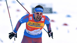 Сегодня. Оберстдорф. Финиш Сергея УСТЮГОВА.